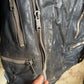1970s 1980s Blue Leather Punk Biker Jacket
