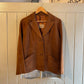 1960s Brown Suede Blazer Jacket Coat