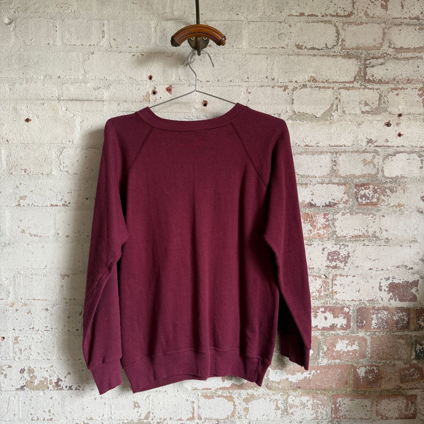 1970s Maroon Harvard Raglan Graphic Sweatshirt
