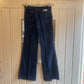 1970s Dark Navy Corduroy Flared Trousers