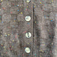 1970s Brown Knitted Speck Cardigan Jumper