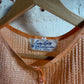 1960s British Rayon Orange Vest Blouse