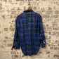 1970s Blue Checkered British Button Up Shirt
