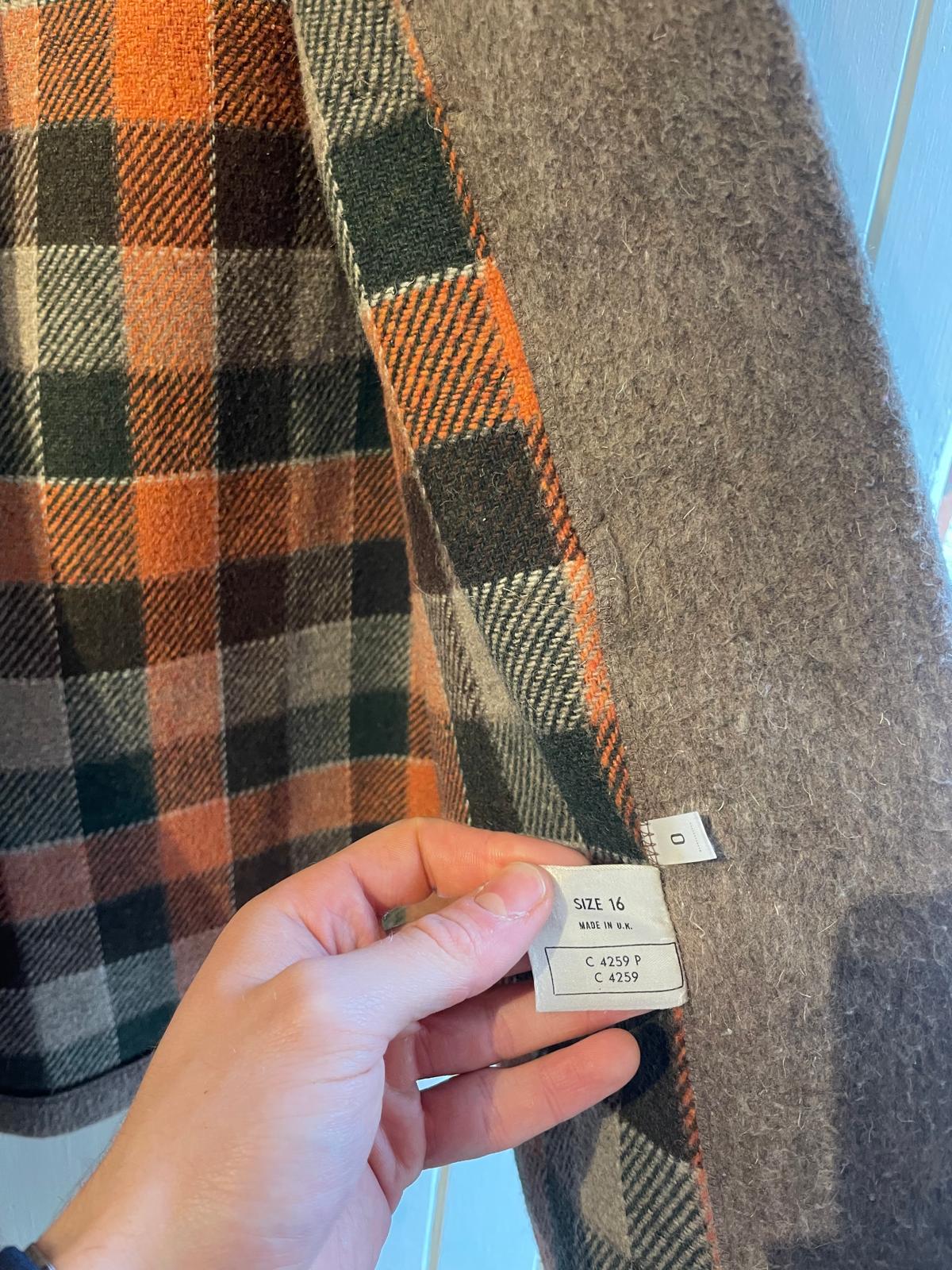 1970s Brown Wool British Duffle Coat Jacket