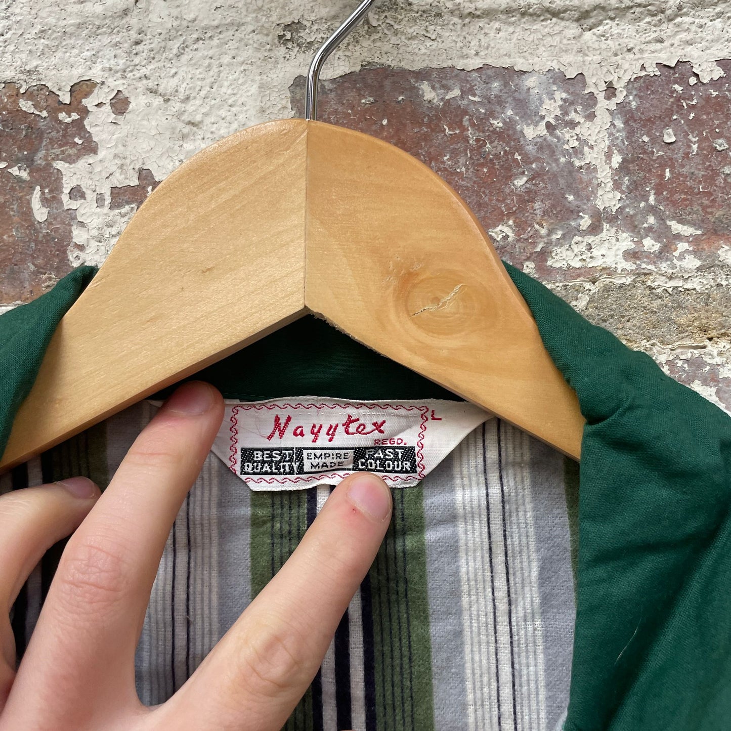 Vintage 1960s 1970s Striped Pyjama Deadstock British Shirt