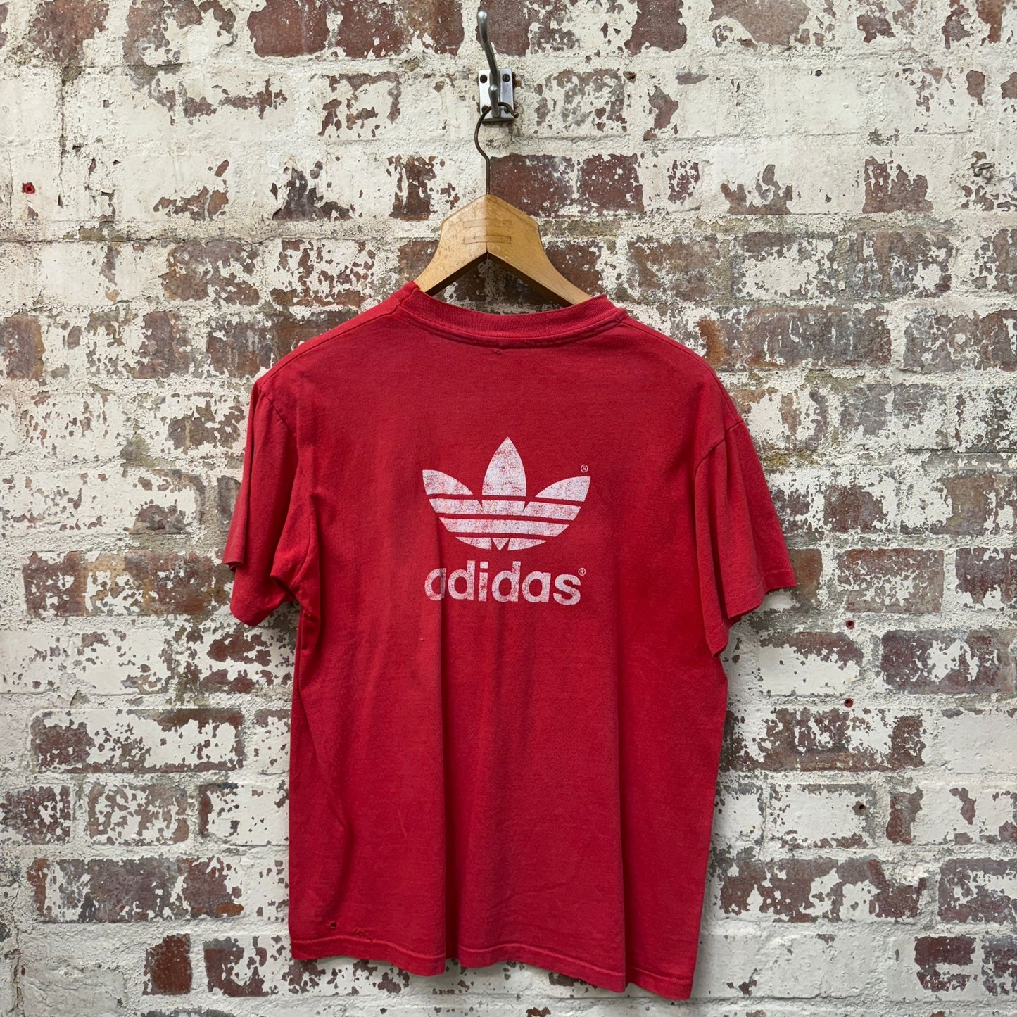 1980s Rare Adidas Pocket Blank T-Shirt