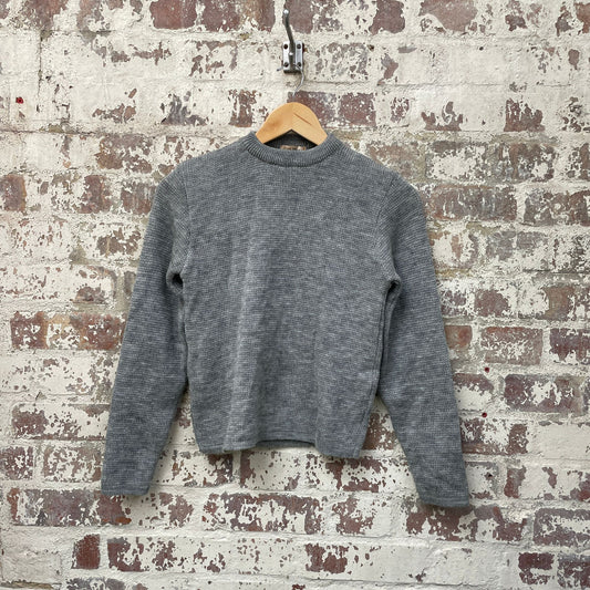 Vintage 1960s Grey Knitted Wool Jumper
