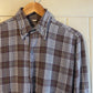 1970s Checkered French Work Button Shirt