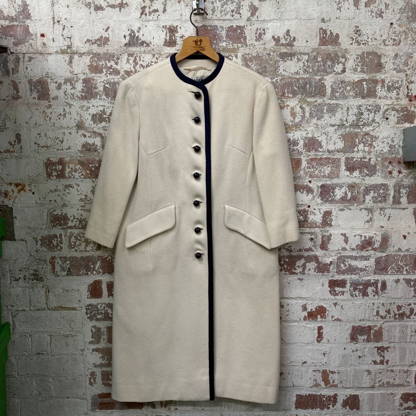 1960s Cream Jaeger Wool Coat and Skirt