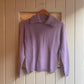 1950s Lilac Purple Wool Knitted Jumper