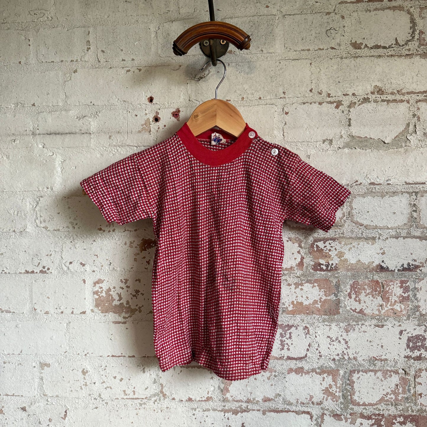 1950s Red Unusual Patterned T-shirt