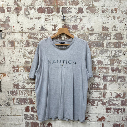 1990s Grey Graphic Nautica T-Shirt