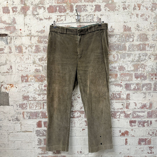 1980s Olive Green Barbour Corduroy Trousers