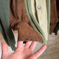 1960s Suede Leather Knitted Italian American Shirt
