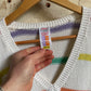 1980s White St Michael’s Knitted Striped Jumper
