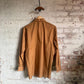 1970s Brown Dagger Collar Italian Shirt