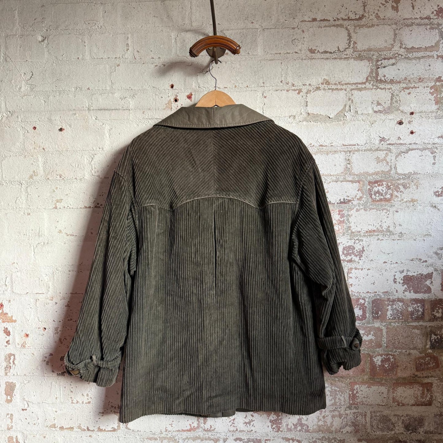 1980s Dark Green Corduroy Jacket