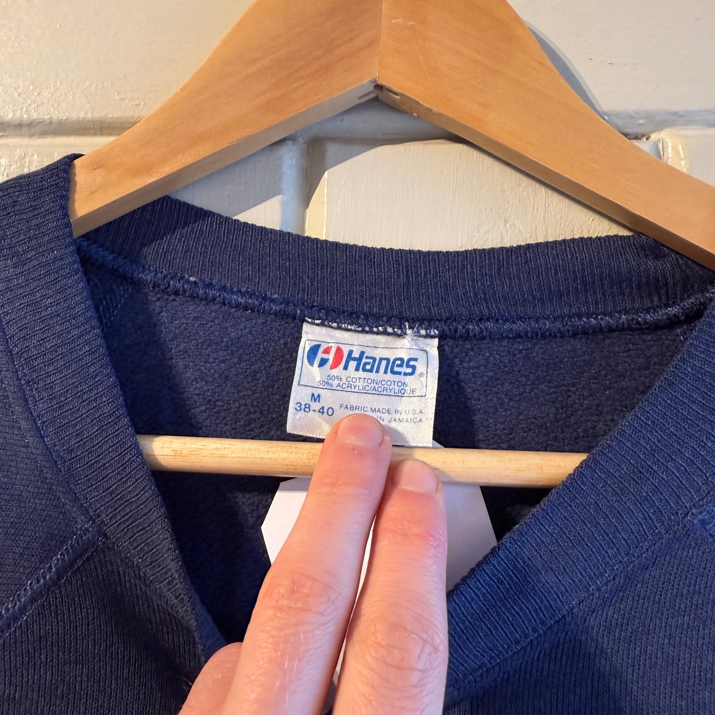 1970s Navy Hanes Graphic Sweatshirt