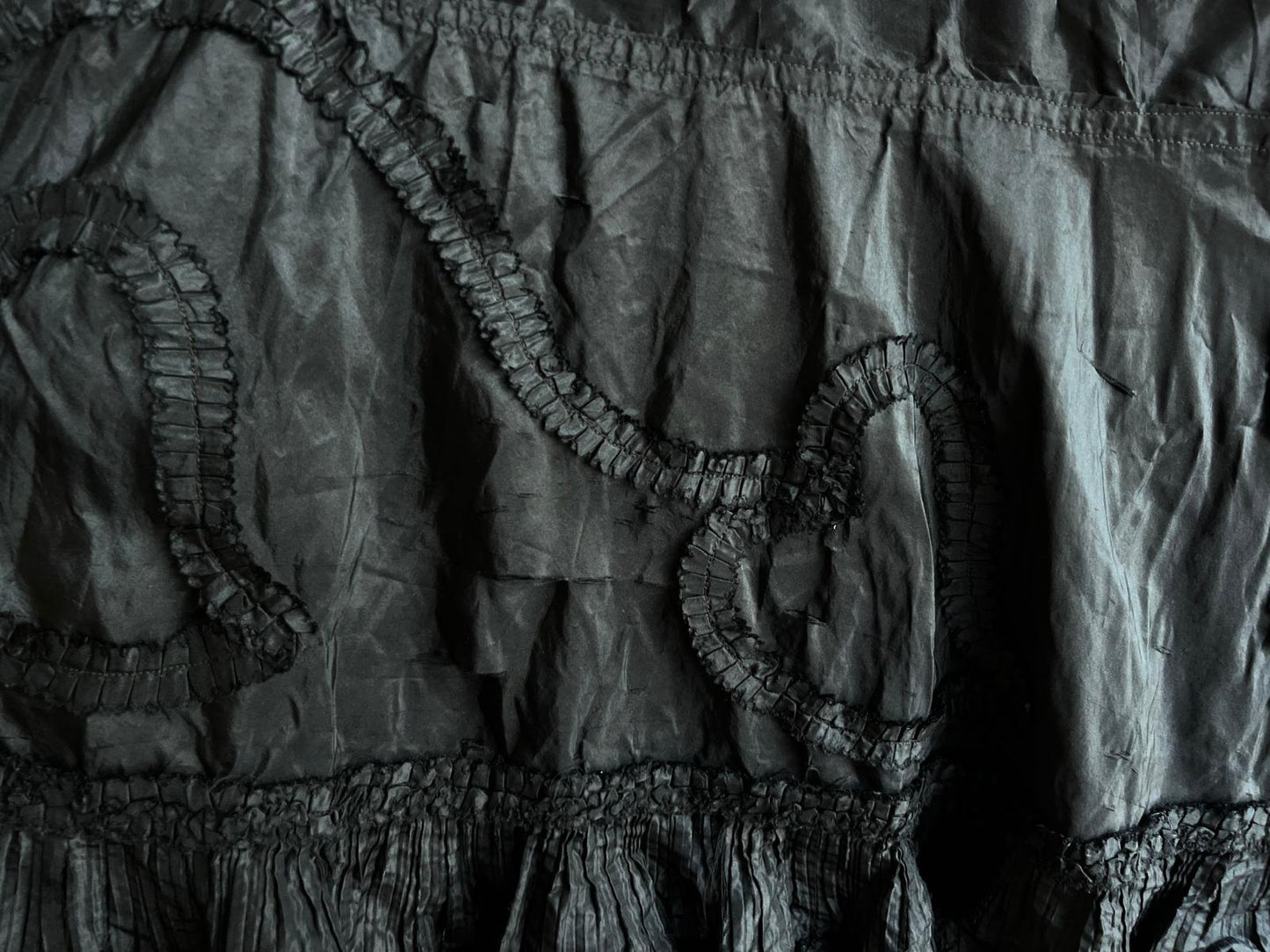 1890s Victorian Black Skirt