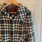 1960s Green Checkered Wool Coat Jacket