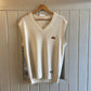 1980s Cream Ellesse Knitted Tank Top Sweater Vest
