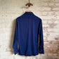 1970s Blue JC Penney Dagger Collar Shirt