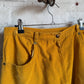 1980s Mustard Yellow Corduroy Skirt
