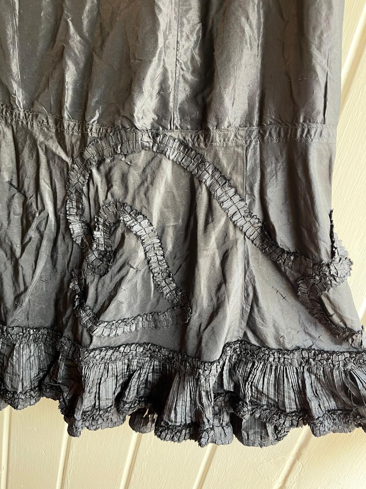 1890s Victorian Black Skirt