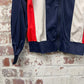 1980s Navy Zip Up Track Top