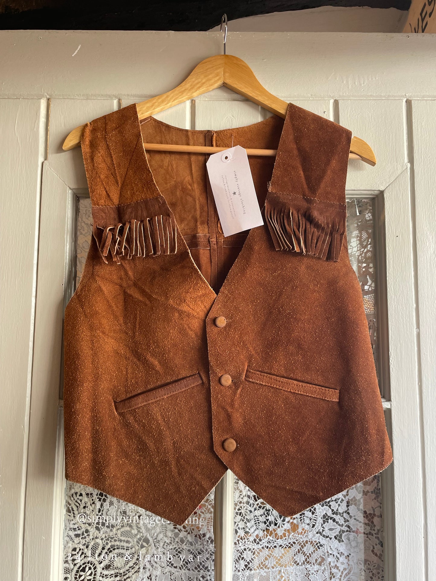 Suede Tassel Wasitcoat