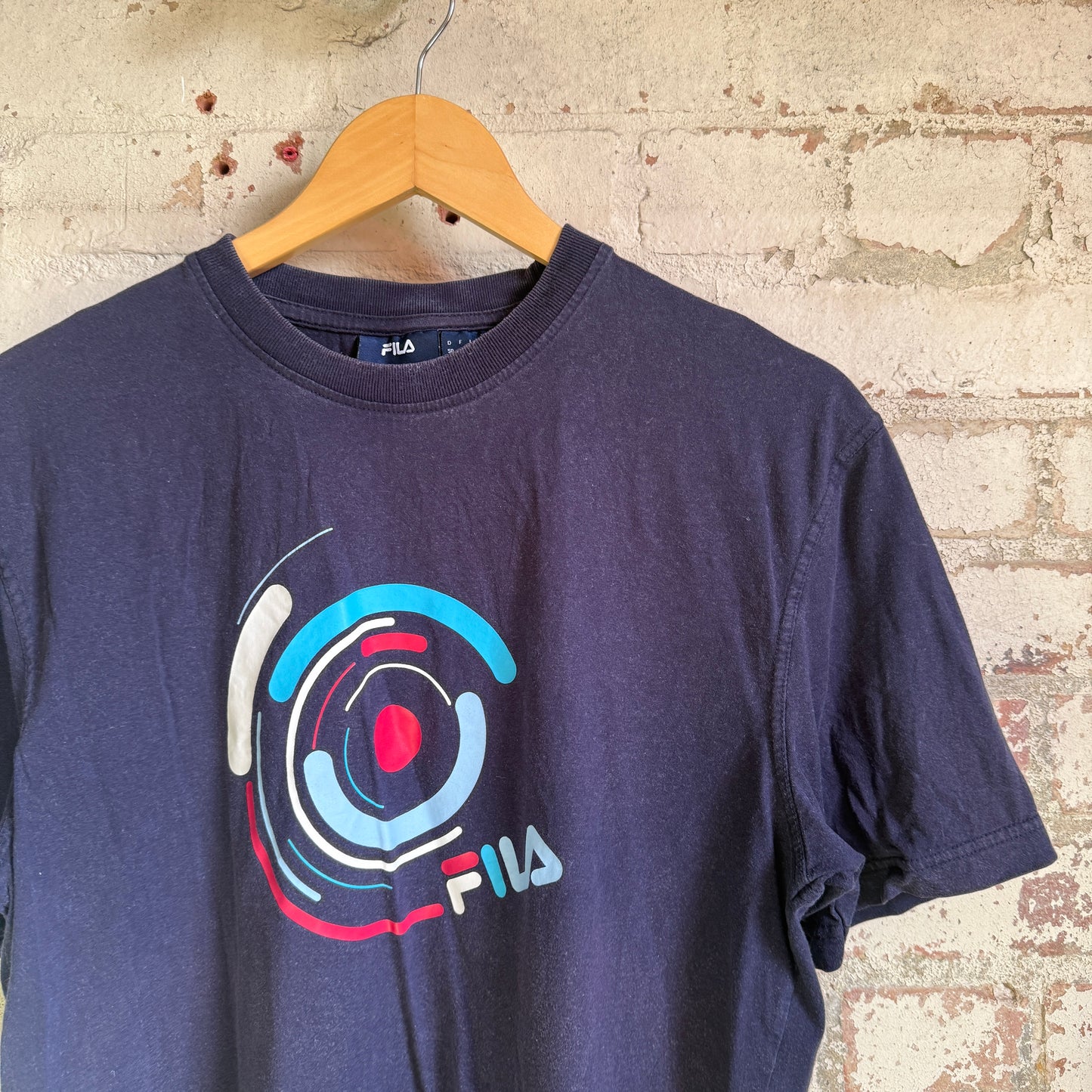 2000s Navy Fila Graphic T-Shirt