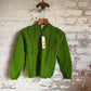 1960s Forest Green British Knitted Cardigan jumper