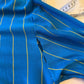 1970s Blue Striped Football Template Top