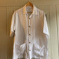 1960s White Linen Italian Leisure Shirt