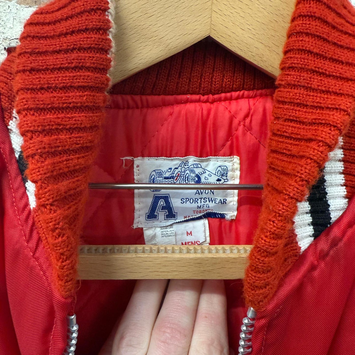 1970s Red Racing Padded Jacket