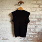 1970s Black Knitted Tank Top Sweater Vest Jumper