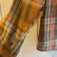 1950s Brown Checkered McGregor Loop Collar Shirt
