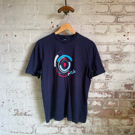 2000s Navy Fila Graphic T-Shirt