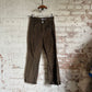 1970s Beige Cord Brown Trousers