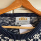 1970s Navy Patterned Knitted Jumper