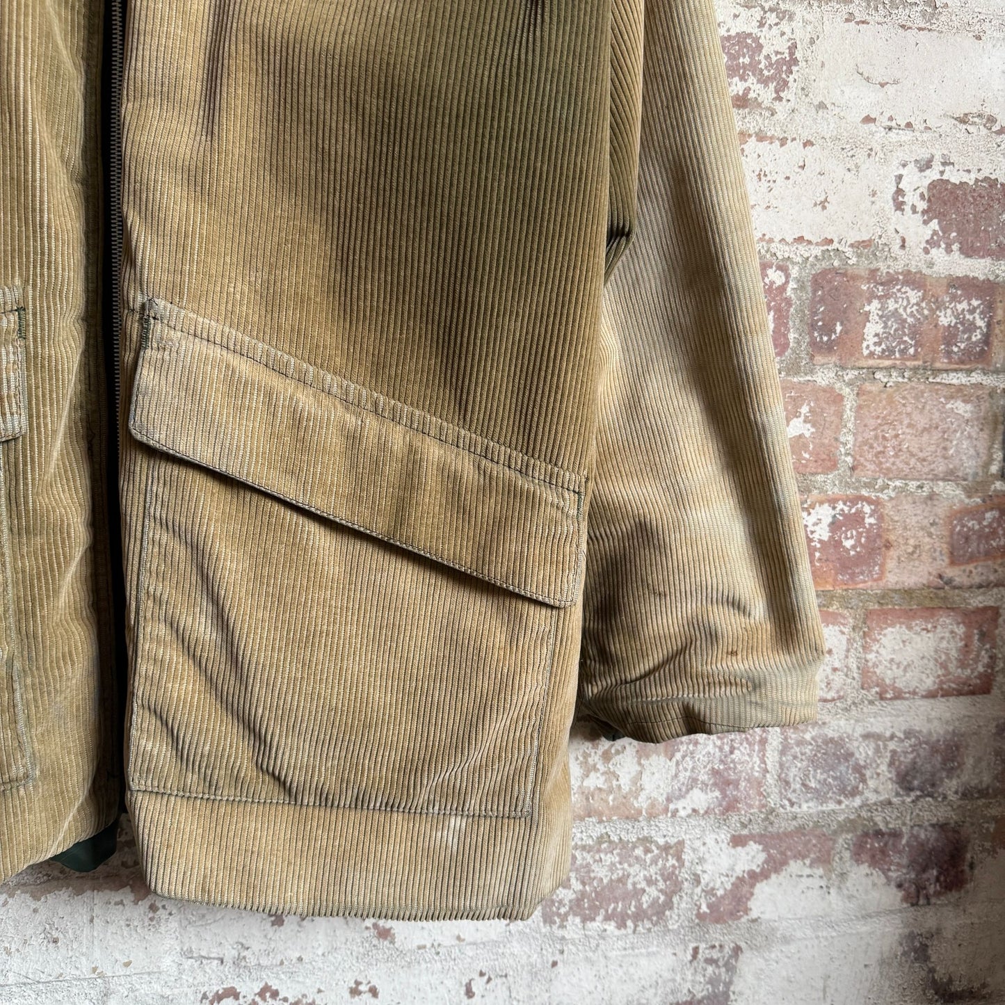 1970s Beige Corduroy Hunting British Jacket