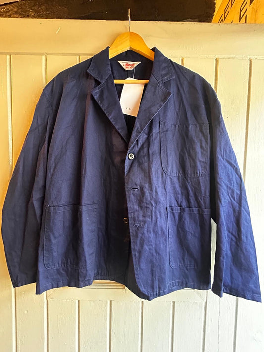 1960s 1970s Navy Harpoon British Work Jacket