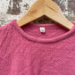 Vintage 1960s 1970s Pink Knitted Short Sleeved Jumper