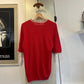 1960s Red Italian Knitted Wool Shirt