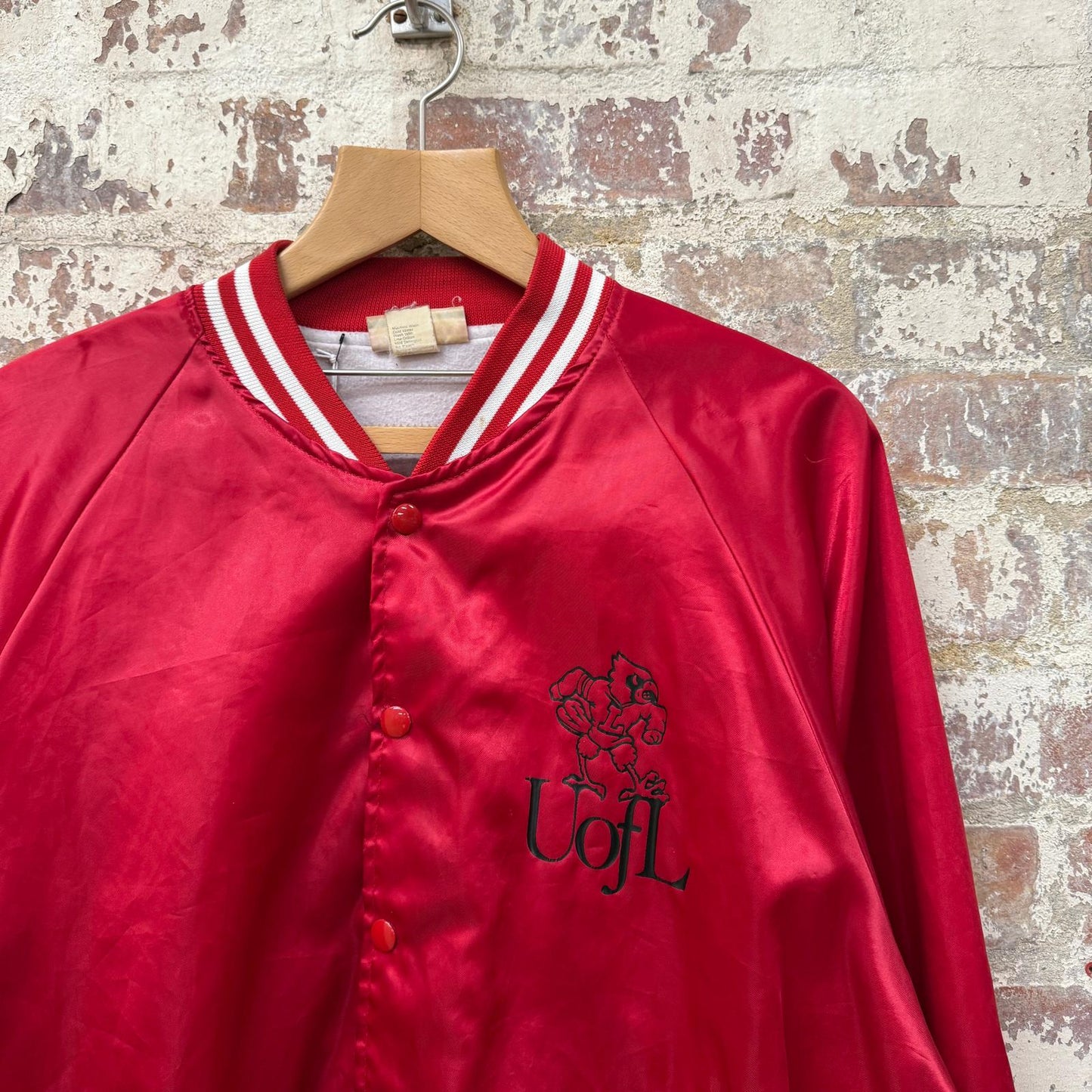 1980s Red U of L College Bomber Jacket