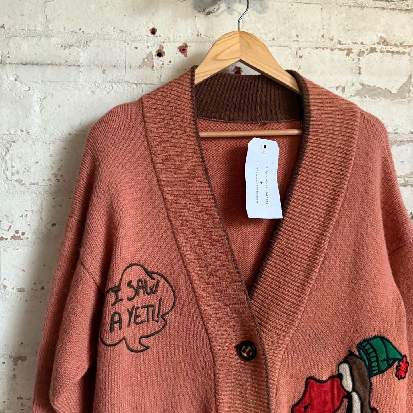 1980s JC Decastlebajac Iceberg Knitted Cartoon Cardigan Jumper