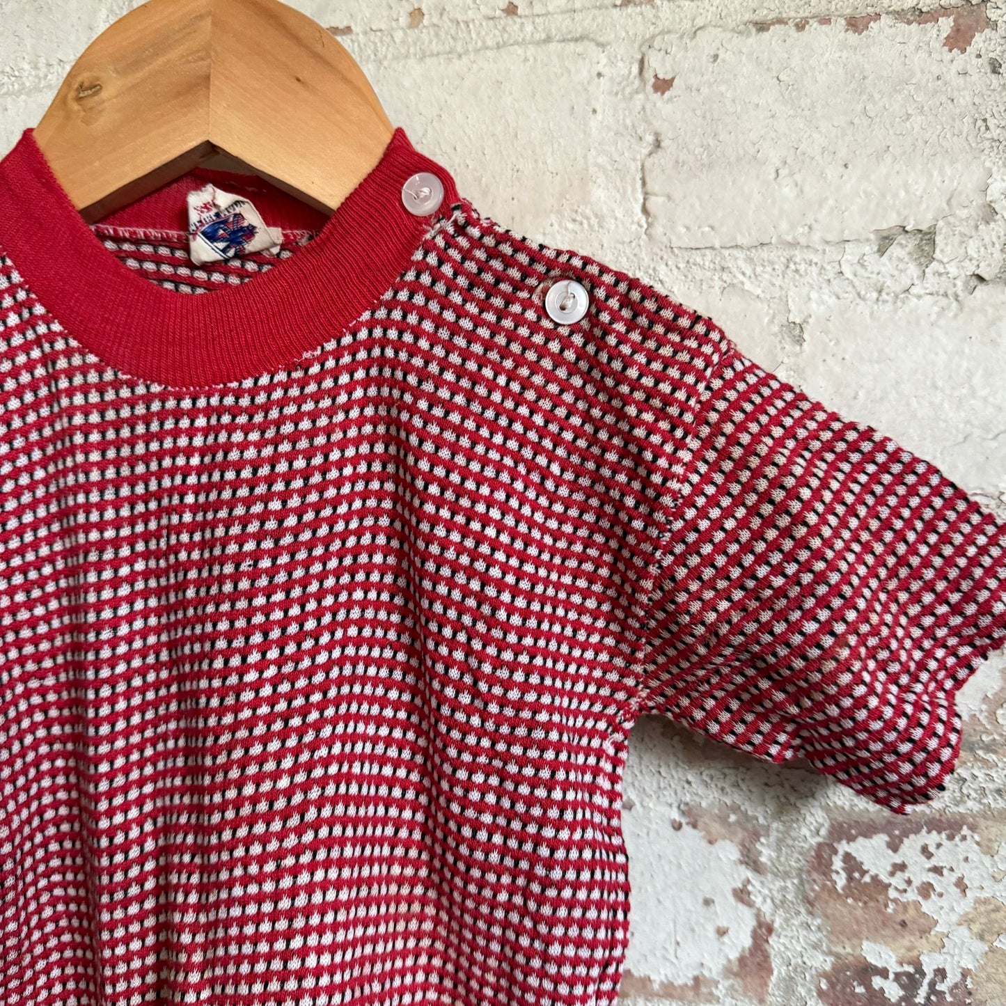 1950s Red Unusual Patterned T-shirt