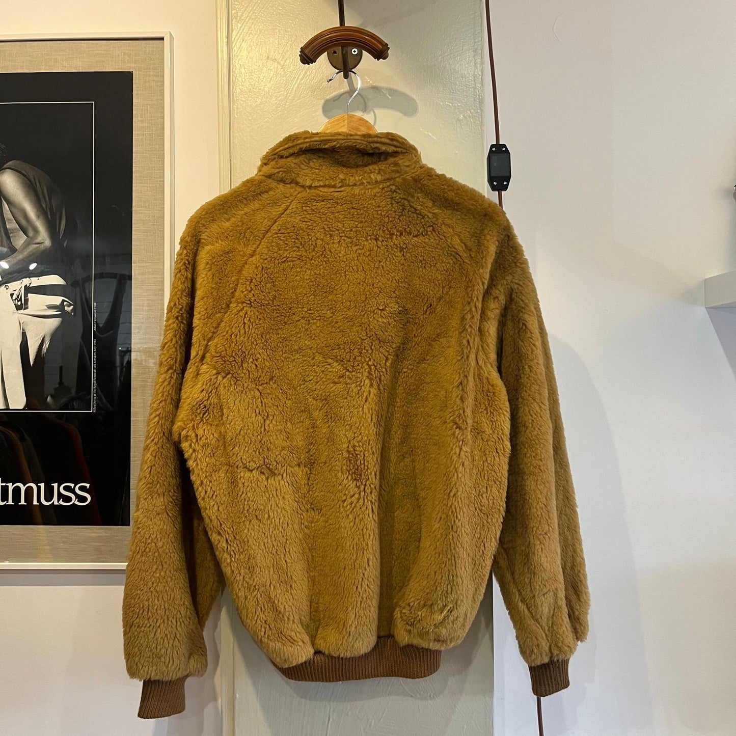 1970s 1980s Unusual Fur Italian Zip Up Jacket