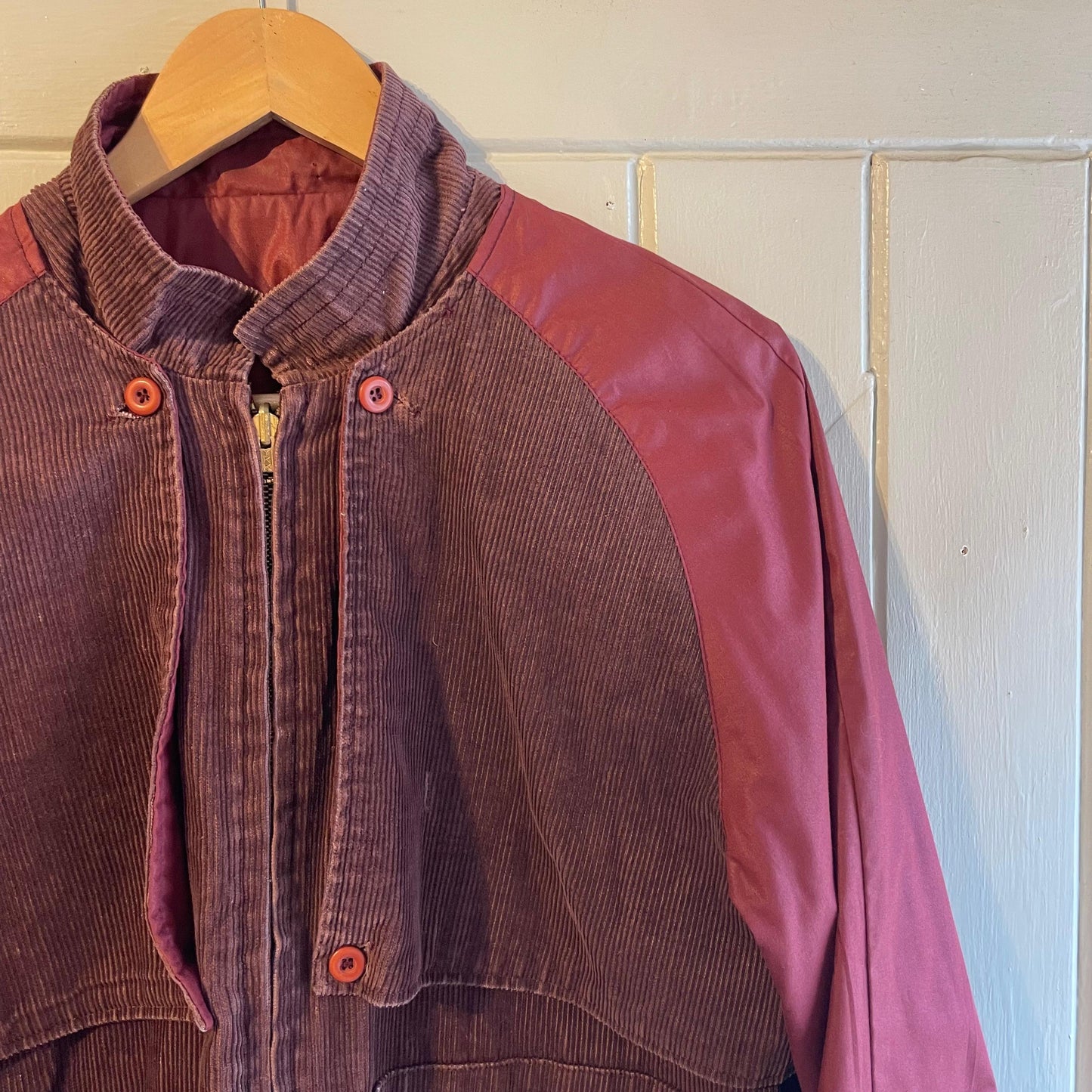 1970s Reversible Maroon Corduroy Unusual Jacket