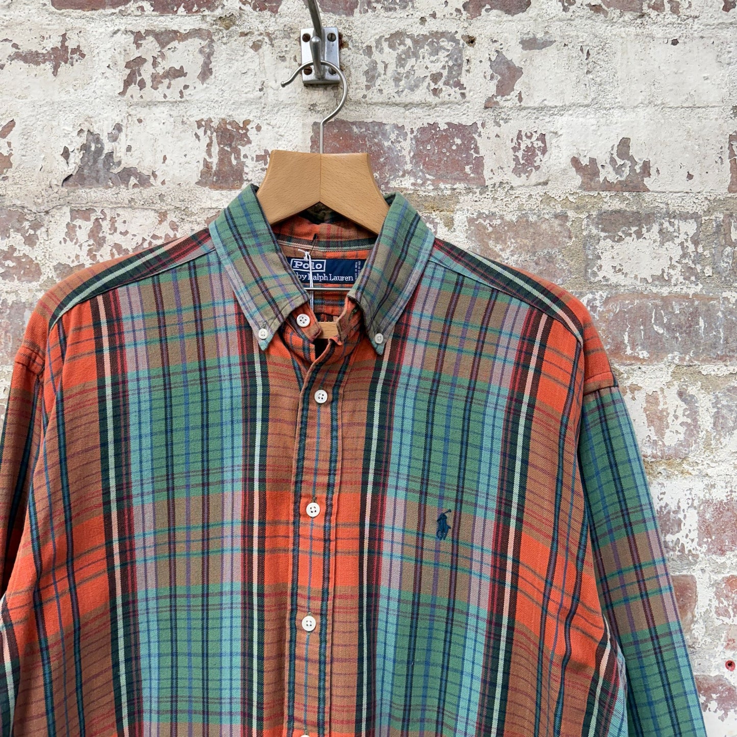 1990s Multicoloured Checkered Ralph Lauren Shirt